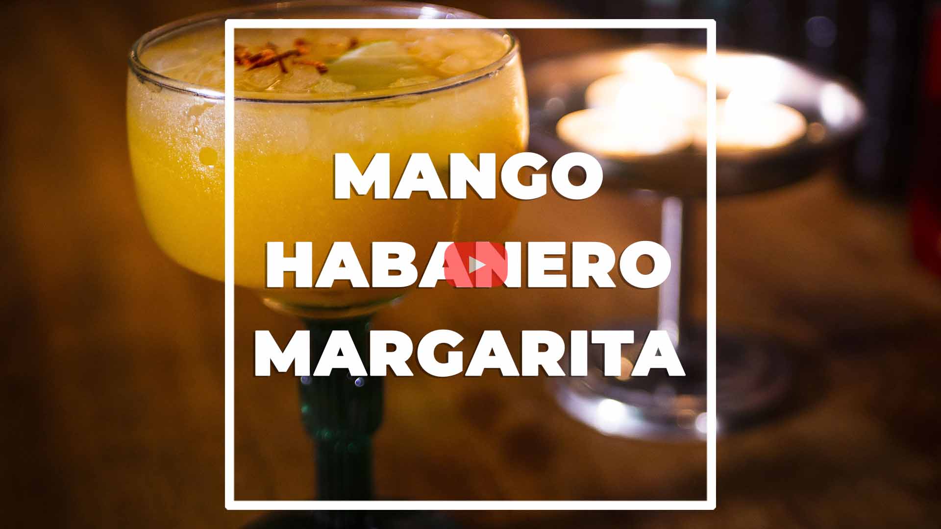 Vídeo Cóctel Mango Habanero Margarita de Casa Jaguar en Madrid centro