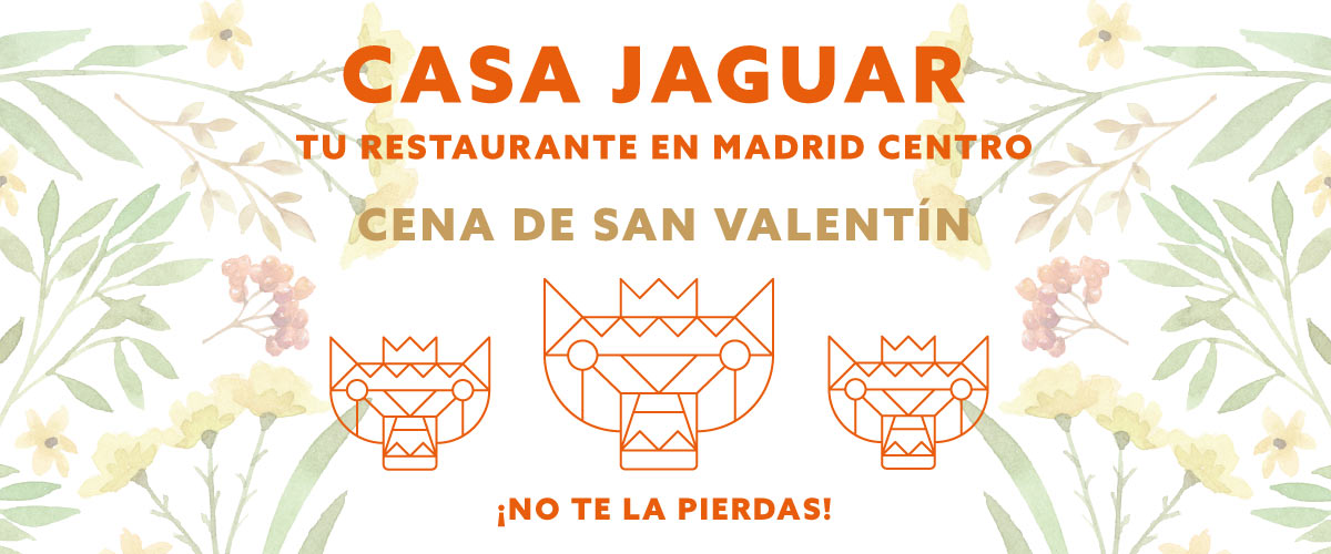 Cena romántica Madrid centro de San Valentín en el Restaurante Casa Jaguar